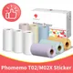 Phomemo 3 Rolls Self-adhesive Transparent Sticker Thermal Paper for T02 M02X Label Sticky DIY Photo