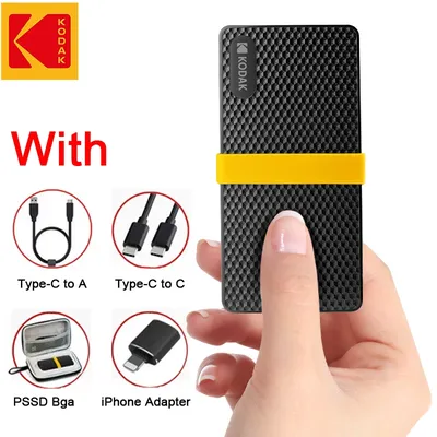 2024 New KODAK X200 External SSD Hard Drive HD Externo USB3.1 Portable SSD 256GB 512GB 1TB 2TB For Laptops Smartphone PC TV Gift