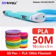 myriwell rp100b 1.75mm PLA 3D Pen LED/LCD Screen 3D Pen 3D Pen +PLA100M Filament Gift For Kids 3D