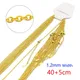 10pcs/Lot 304 Stainless Steel Cable Link Rope Chain Necklace for DIY Jewelry Making Silver Gold