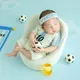 Football Baby Theme Newborn Photography Props Sports Soccer Boy Outfits Infant Top+Pants Set Studio