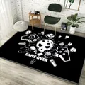 Gaming Room Carpet Cartoon Game Console Computer Chair Mat Floor Mat Rectangular Large Area