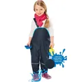Children Waterproof Rain Pants Autumn Spring Girl Fleece Lining Trousers Outdoor Windproof Pants