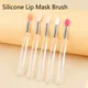 1 Pcs Portable Silicone Lip Brush With Cover Soft Lipstick Brush Washable Without Staining