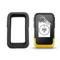 Silicone Soft Edge Shell Bumper Cover Screen Protector Film For Garmin Etrex SE Handheld GPS