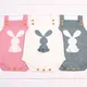 New Newborn Baby Boy Girl Easter Bunny Knit Bodysuit Jumpsuit Outfit Set Baby Girl Bodysuits Cotton