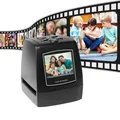 Portable Negative Film Scanner 35mm 135mm Slide Film Converter Photo Digital Image Viewer with 2.4"
