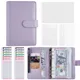 New A6 Binder Notebook Budget Planner Notebook Covers Folder 6 Hole Binder Pockets Plastic Binder