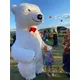 Giant Polar Bear Inflatable Costume Street Funny Polar Bear Mascot Costume Party Cosplay Plush Doll