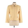 Carlisle Silk Blazer Jacket: Short Yellow Print Jackets & Outerwear - Women's Size 8
