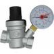 Ahlsen - DN15 DN20 reducteur de pression d'eau regulateur de pression eau avec manomètre 1/2 3/4