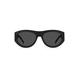 Black-acetate sunglasses with 3D monogram