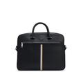 Faux-leather document case with signature stripe