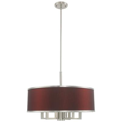 Park Ridge 7 Light Brushed Nickel Pendant Chandelier