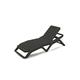 Dmora Sonnenliege Ercolano, Verstellbarer Liegestuhl für den Garten, Kinderbett für den Außenbereich, 100 % Made in Italy, 192x72h100 cm, Anthrazit