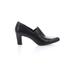 Franco Sarto Heels: Slip-on Chunky Heel Work Black Shoes - Women's Size 8 - Pointed Toe