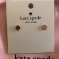 Kate Spade Jewelry | Kate Spade Rose Gold Tone Mini Signature Spade Stud Earrings Nwt & Dust Bag | Color: Gold/Pink | Size: Os