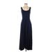 Athleta Casual Dress - A-Line Scoop Neck Sleeveless: Blue Solid Dresses - Women's Size Small