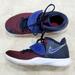 Nike Shoes | Nike Kyrie Flytrap 3 Sneakers Men's Size 8 Blue And Burgundy High Top | Color: Blue/Red | Size: 8