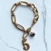 Anthropologie Jewelry | Anthropologie “5” Bracelet | Color: Gold/Silver | Size: Os