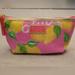 Lilly Pulitzer Bags | Lilly Pulitzer For Estee Lauder Small Plastic Make-Up Bag Pink W/Yellow Lemons | Color: Pink/Yellow | Size: Os