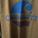 Carhartt Shirts | Carhartt Brow/Beige Medium Short Sleeve Heavy Weight Pocket Tee With “C” On Back | Color: Tan | Size: M