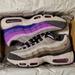 Nike Shoes | Nike Womens Air Max 95 Anthracite Viotech Casual Lace Up Running Shoe | Color: Gray/Purple | Size: 9