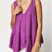 Free People Tops | Free People Rosie Tank Tunic Top Mauve Purple Size M Nwt Linen Cotton Oversized | Color: Purple | Size: M