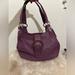 Coach Bags | Gorgeous Purple Coach Handbag, Triple Compartments, Super Soft Leather | Color: Purple | Size: Os