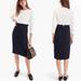 J. Crew Dresses | J.Crew Combo Dress Ivory Navy Colorblock Career Holiday Plus Size 14 | Color: Black/White | Size: 14