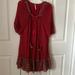 Free People Dresses | Free People Very Cute Summer Dress Size Medium | Color: Blue/Red | Size: M