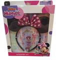 Disney Accessories | Disney Junior Minnie Mouse Accessory Gift Set Minnie Mouse Ears Headband New | Color: Black/Pink | Size: Osg
