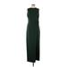 Shoshanna Cocktail Dress - Sheath Crew Neck Sleeveless: Green Solid Dresses - Women's Size 10