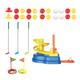 Kids Golf Toys Set Training Golf Balls and Club Sports Toys Physical Development Toy Kids Golf Suitcase Game Play Set for Kid, Style A