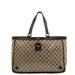 Gucci Bags | Gucci Gg Crystal Handbag Tote Bag Brown Beige Pvc Leather Women's Gucci | Color: Brown | Size: Os