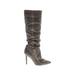 Jessica Simpson Boots: Slouch Stilleto Casual Gray Snake Print Shoes - Women's Size 8 1/2 - Pointed Toe