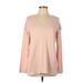 Calvin Klein Pullover Sweater: Pink Tops - Women's Size Large