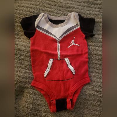 Nike One Pieces | Baby Jordan Onsie 0-6 Months | Color: Black/Red | Size: 0-6 Months