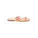 Fashion Sandals: Orange Solid Shoes - Women's Size 42 - Open Toe