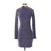 Divided by H&M Casual Dress - Sweater Dress: Purple Marled Dresses - Women's Size X-Small