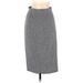 Rebecca Taylor Casual Midi Skirt Midi: Blue Tweed Bottoms - Women's Size 6