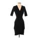 Vijo Couture Casual Dress - Bodycon: Black Solid Dresses - Women's Size Small