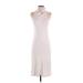 James Perse Casual Dress - Midi: Ivory Solid Dresses - Women's Size X-Small