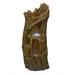 Three-Tier Waterfall Tree Trunk Fountain with LED Lights