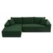 Multi-Functions L-Shape Upholstered Modular Sectional Sofa Set Sleeper Sofa 2 PC Free Combination,1 Left Chaise+2 Sofa Seater