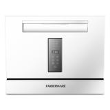 Farberware Professional FCD06SDWHT 6-Piece Countertop Dishwasher, White