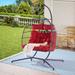 2-Seater Outdoor Rattan Hanging Chair Patio Wicker Egg Chair