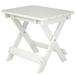 Outdoor Adirondack Foldable Side Table for Poolside Garden, Weather Resistant Coffee Table -Plastic High-Density PE