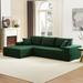 Multi-Functions L-Shape Upholstered Modular Sectional Sofa Set Sleeper Sofa 2 PC Free Combination,1 Left Chaise+2 Sofa Seater