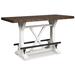 Signature Design By Ashley Casual Valebeck Counter Height Dining Table White/Brown Wood in Brown/White | 30 H x 60 W in | Wayfair D546-13